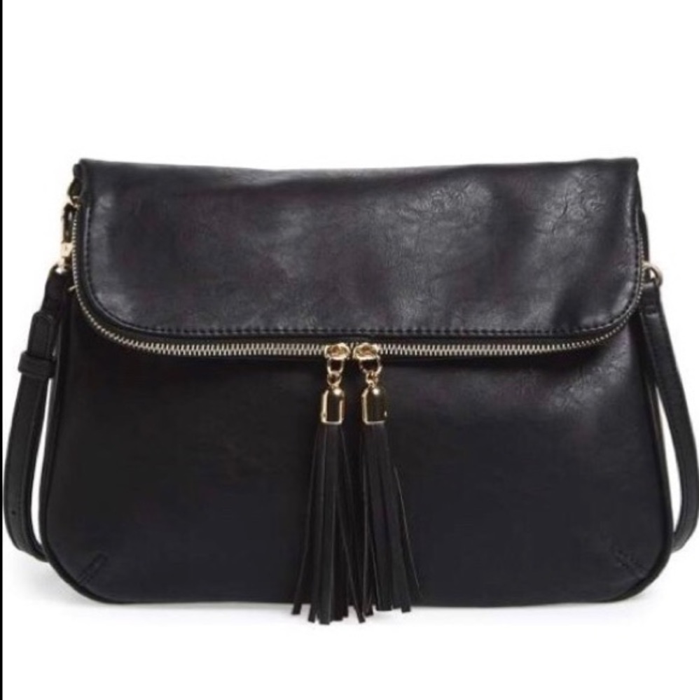 NWT B.P. Nordstrom Black Messenger Bag